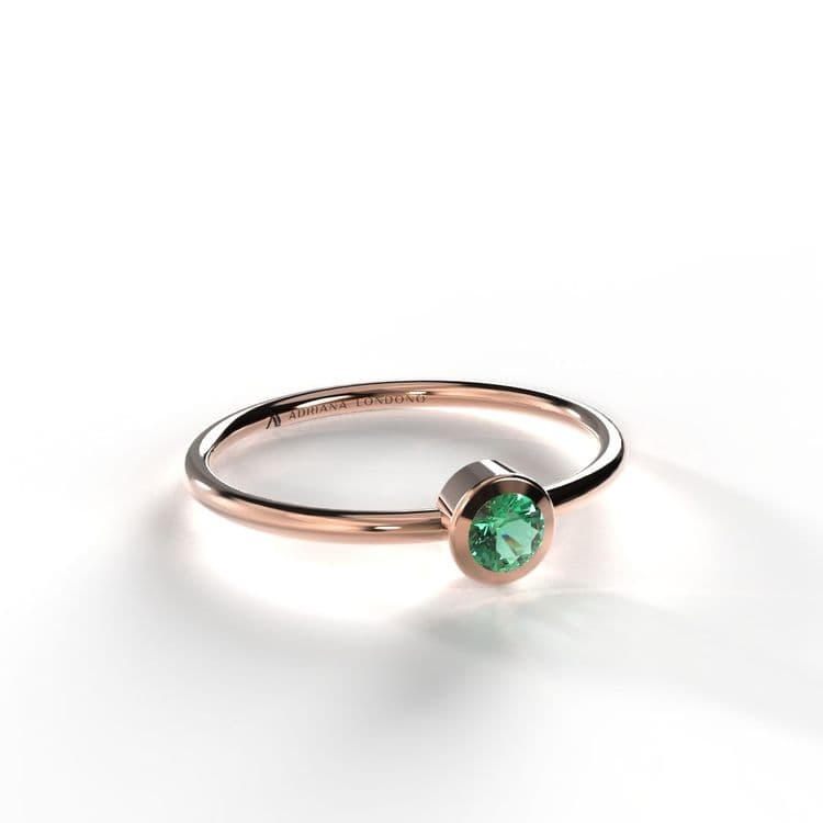 Anillo solitario boho 0,10 cts