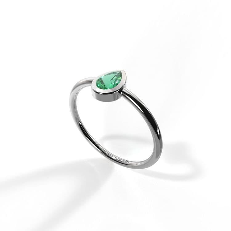 Anillo solitario boho 0,15 cts