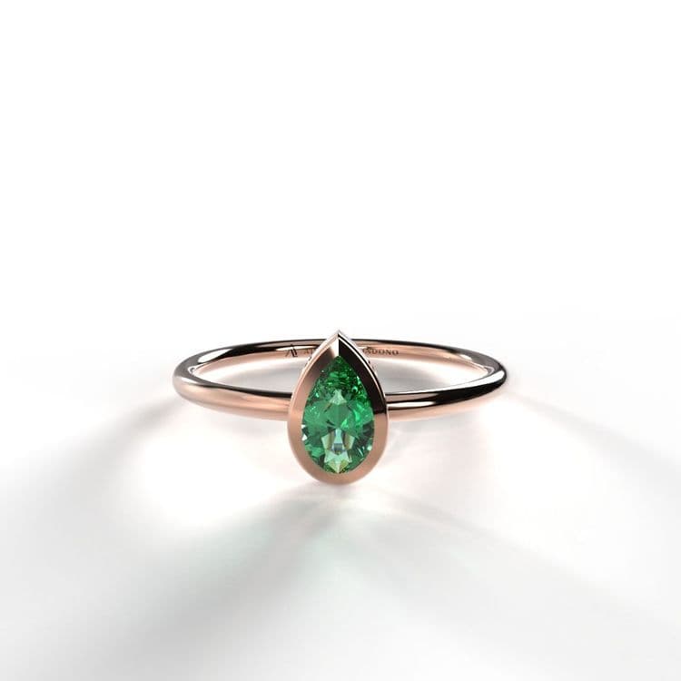 Anillo solitario boho 0,15 cts