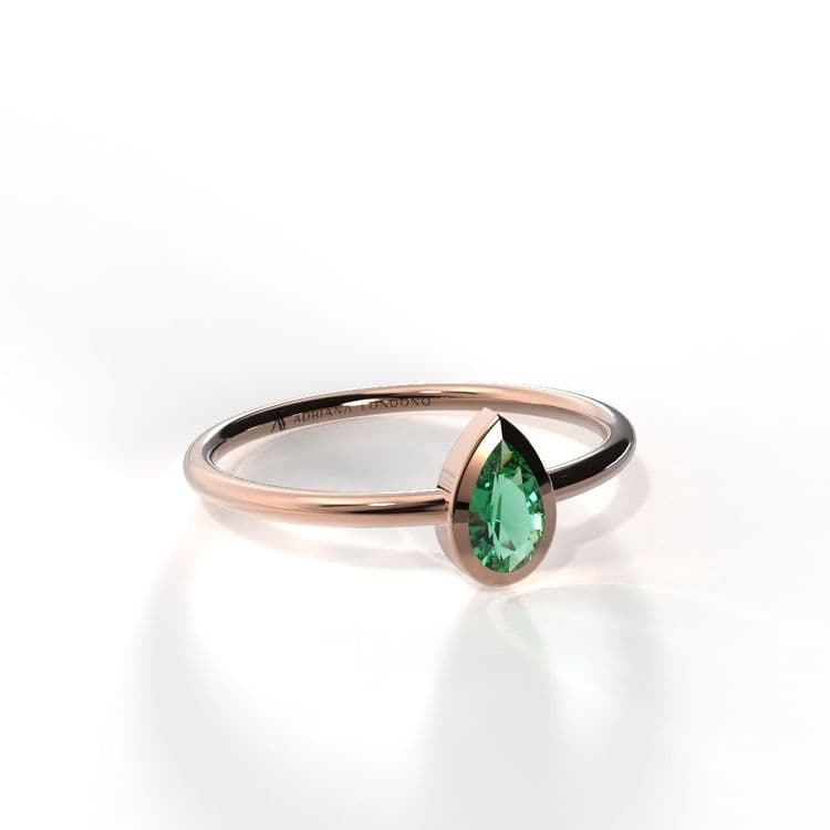 Anillo solitario boho 0,15 cts