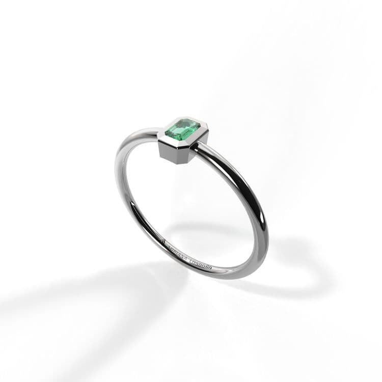 Anillo solitario boho 0,10 cts