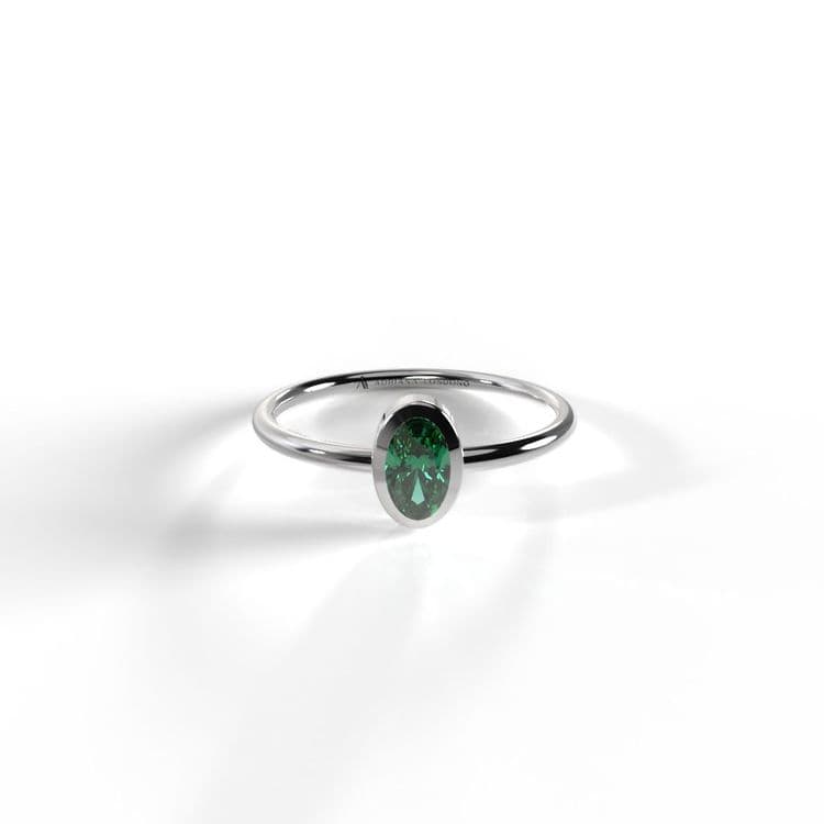 Anillo solitario boho 0.14 cts