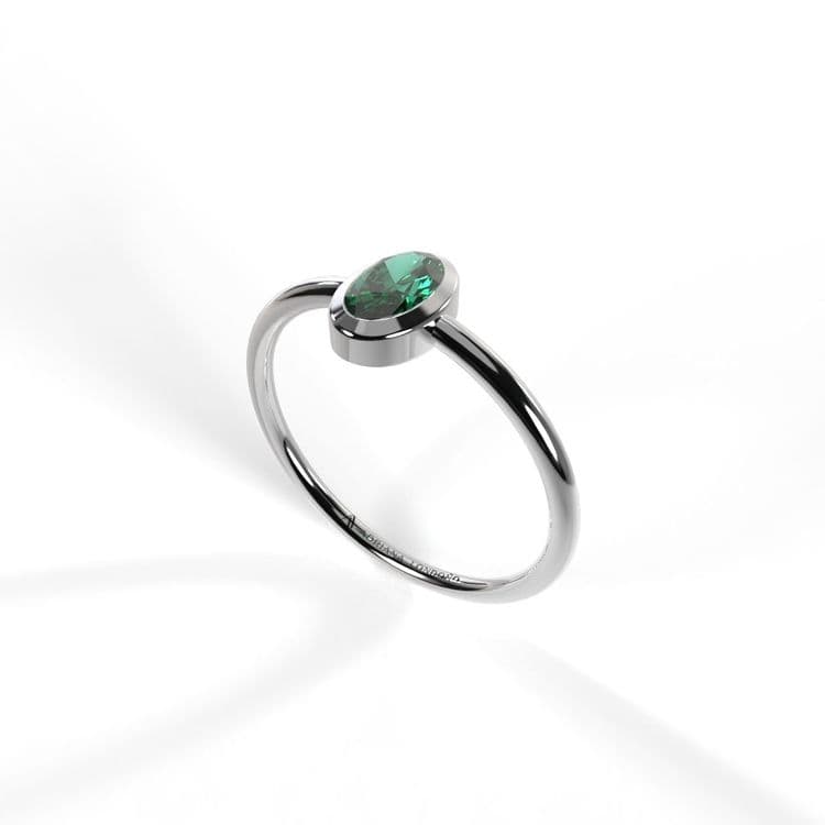 Anillo solitario boho 0.14 cts