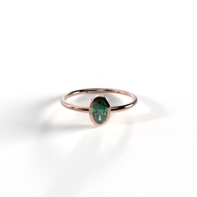 Anillo solitario boho 0,14 cts