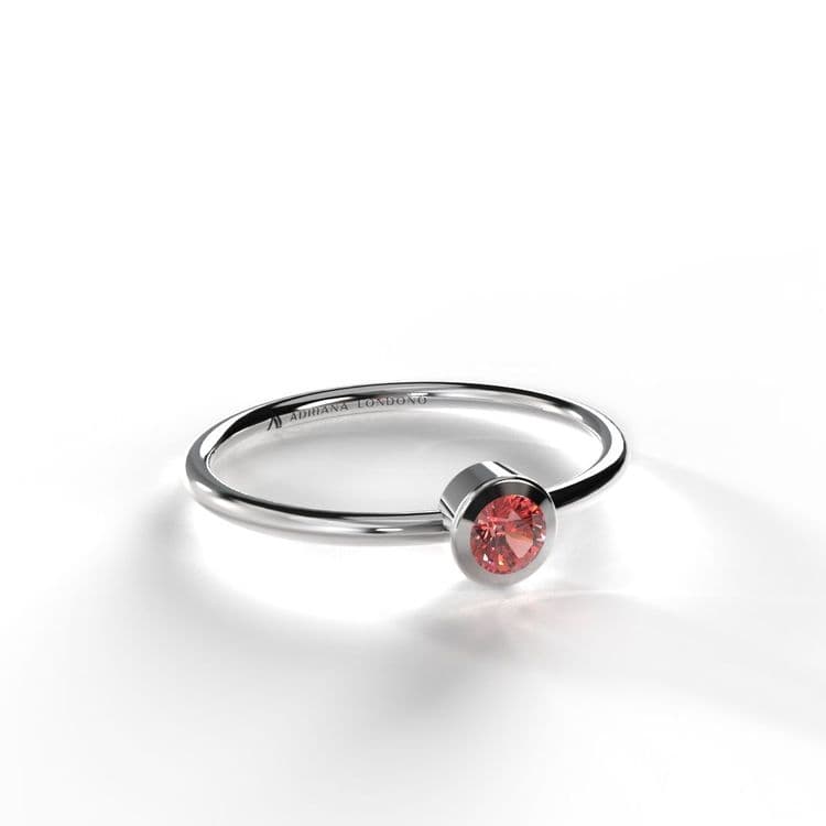 Anillo solitario boho 0,10 cts