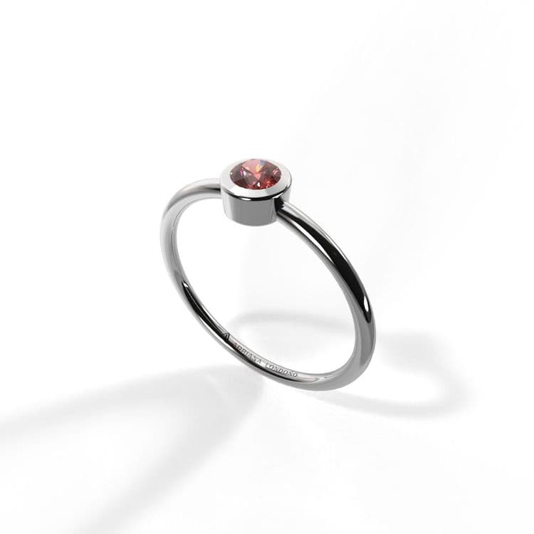 Anillo solitario boho 0,10 cts