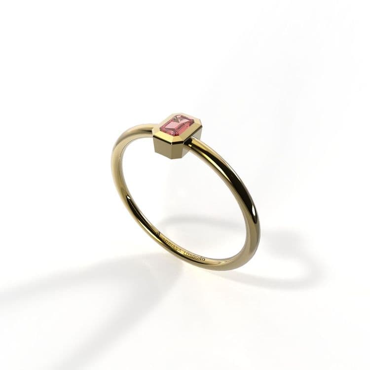 Anillo solitario boho 0,10 cts