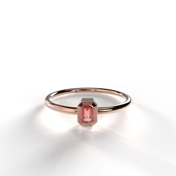 Anillo solitario boho 0,10 cts