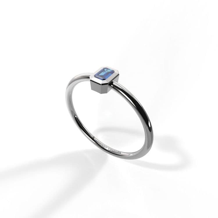 Anillo solitario boho 0,10 cts