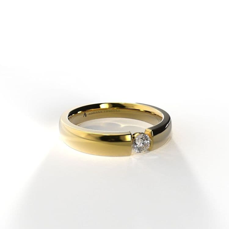 Anillo singapur 0,10 cts bisel