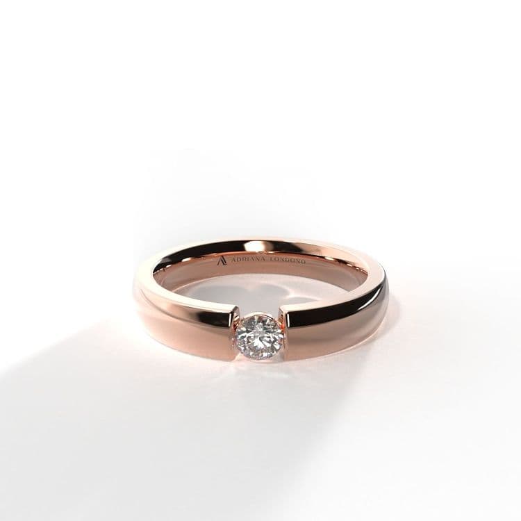 Anillo singapur 0,10 cts bisel