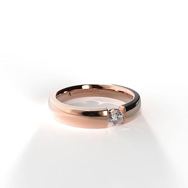 Anillo singapur 0,10 cts bisel