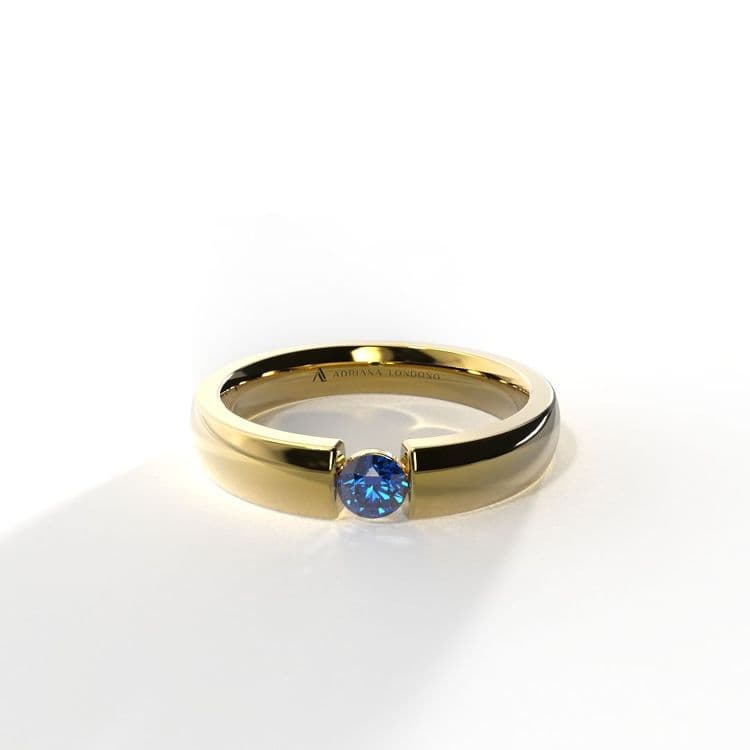 Anillo singapur 0,10 cts bisel