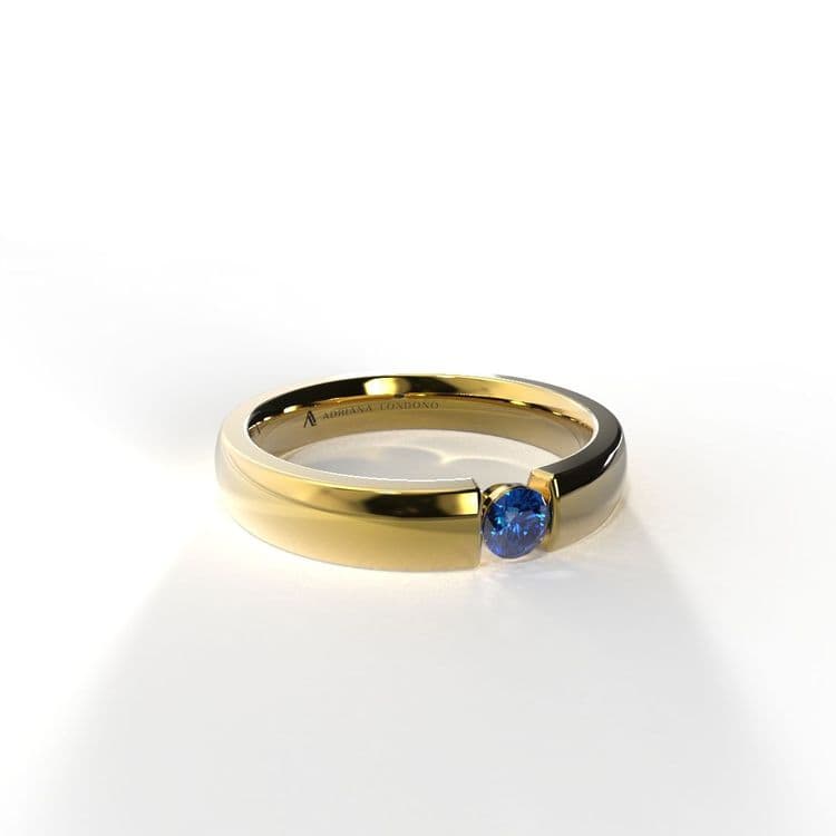 Anillo singapur 0,10 cts bisel