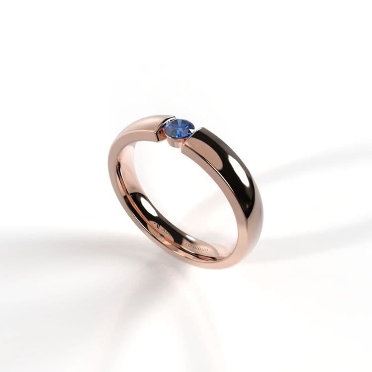 Anillo singapur 0,10 cts bisel