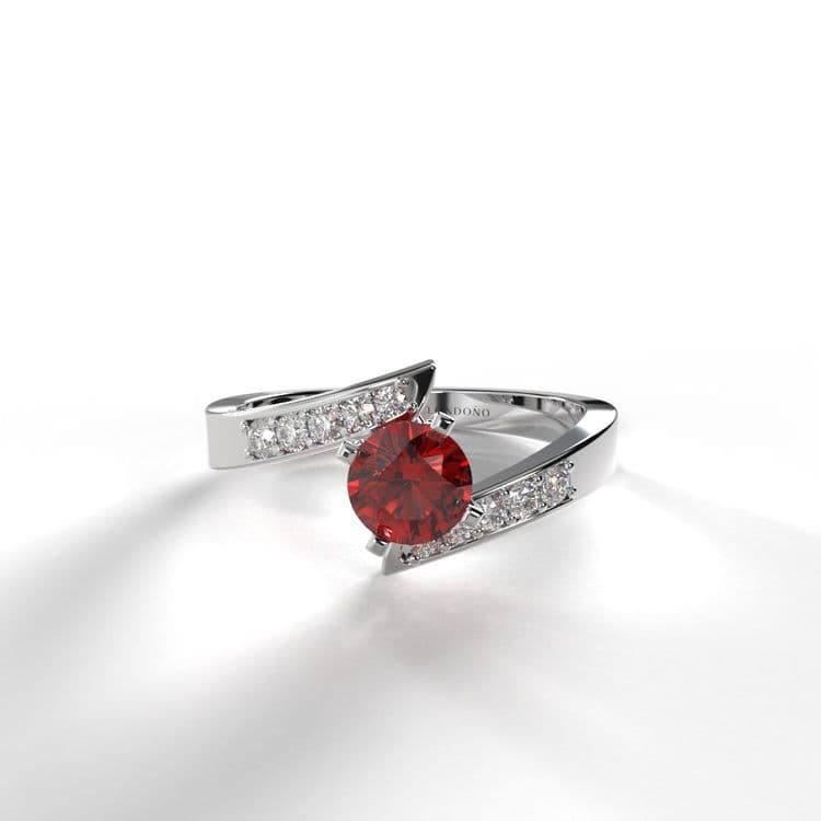 Anillo toledo 0,25 cts al frances 