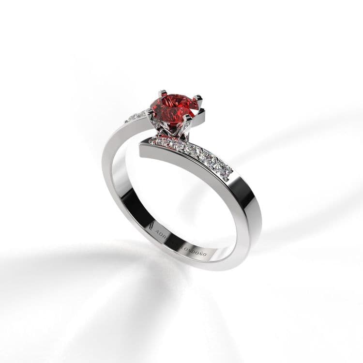 Anillo toledo 0,25 cts al frances 
