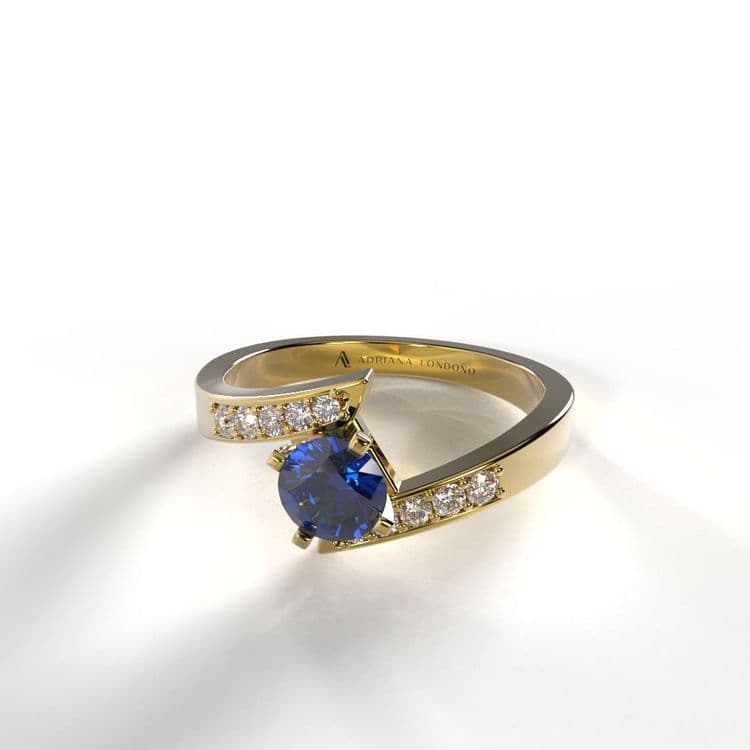 Anillo toledo 0,25 cts al frances 