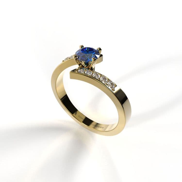 Anillo toledo 0,25 cts al frances 