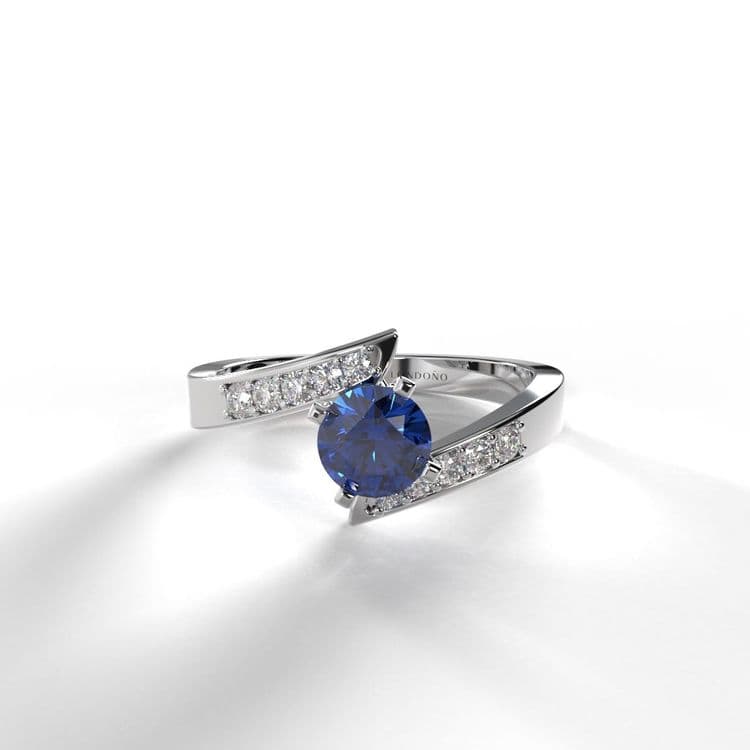 Anillo toledo 0,25 cts al frances 