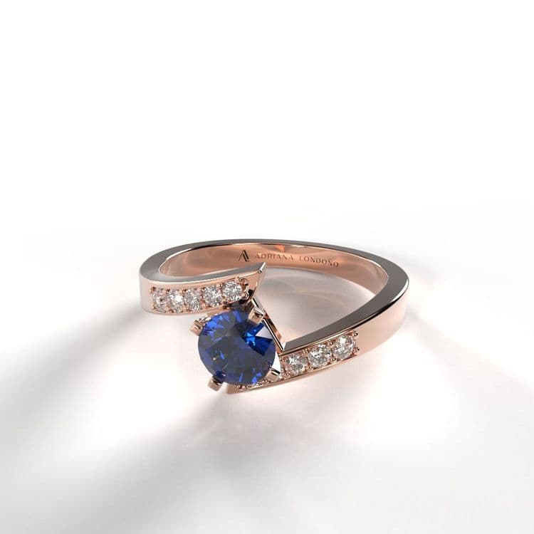 Anillo toledo 0,25 cts al frances 