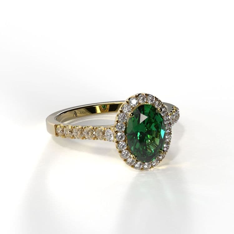 Anillo halo paris 0,60 cts al frances
