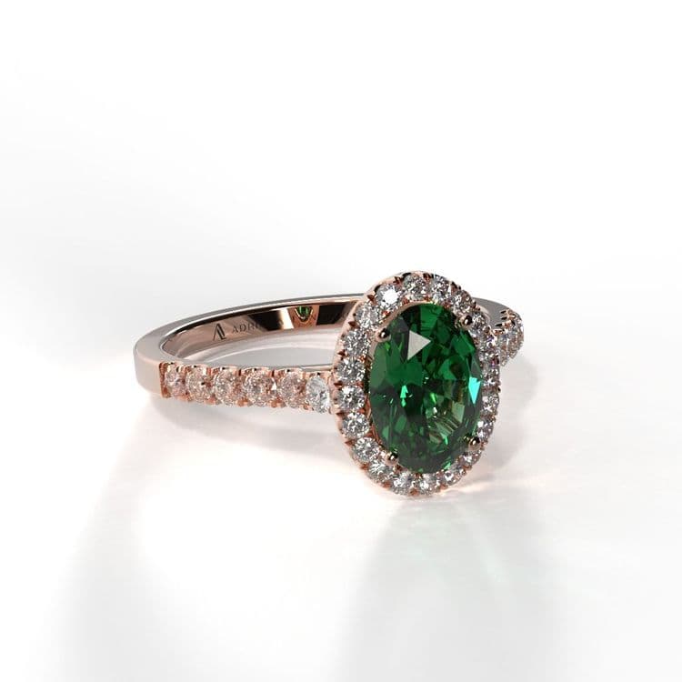 Anillo halo paris 0,60 cts al frances