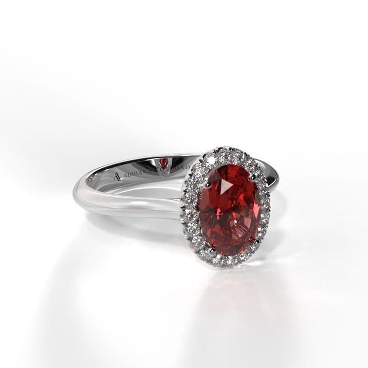 Anillo halo paris 0,60 cts