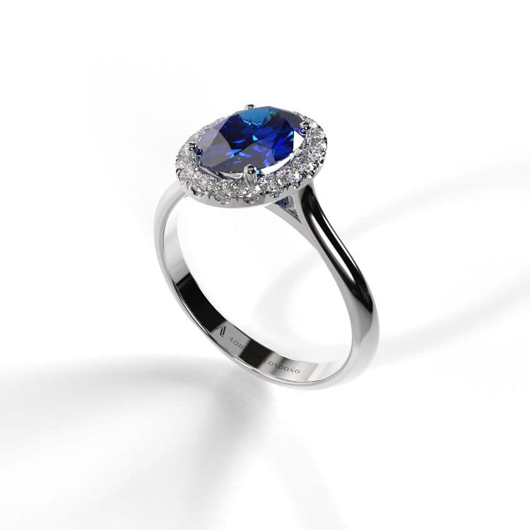 Anillo halo paris 0,72 cts