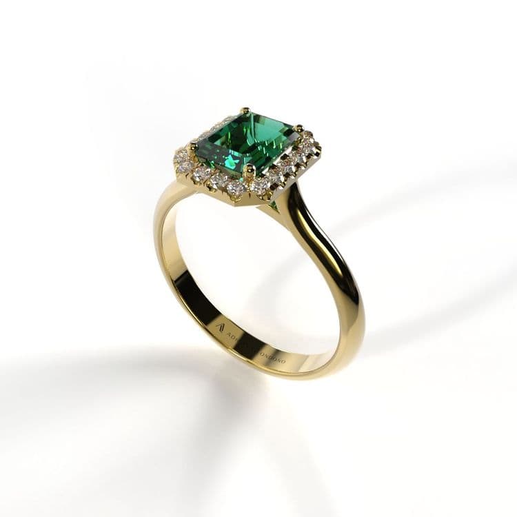 Anillo halo london 0,60 cts