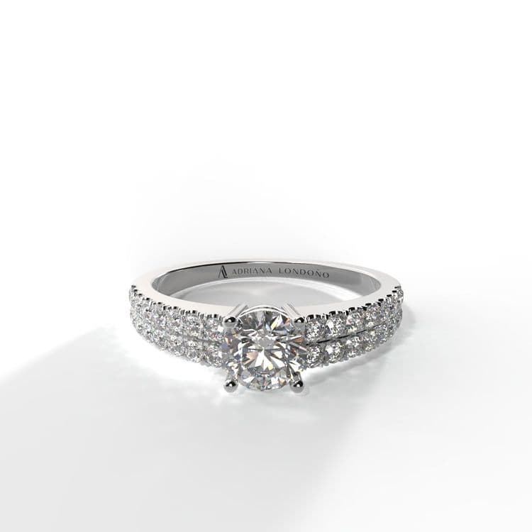 Anillo bahamas 0,30 cts al frances
