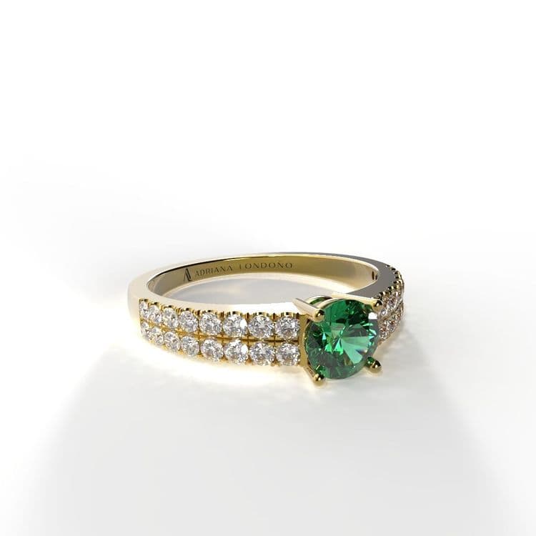 Anillo bahamas 0,30 cts al frances