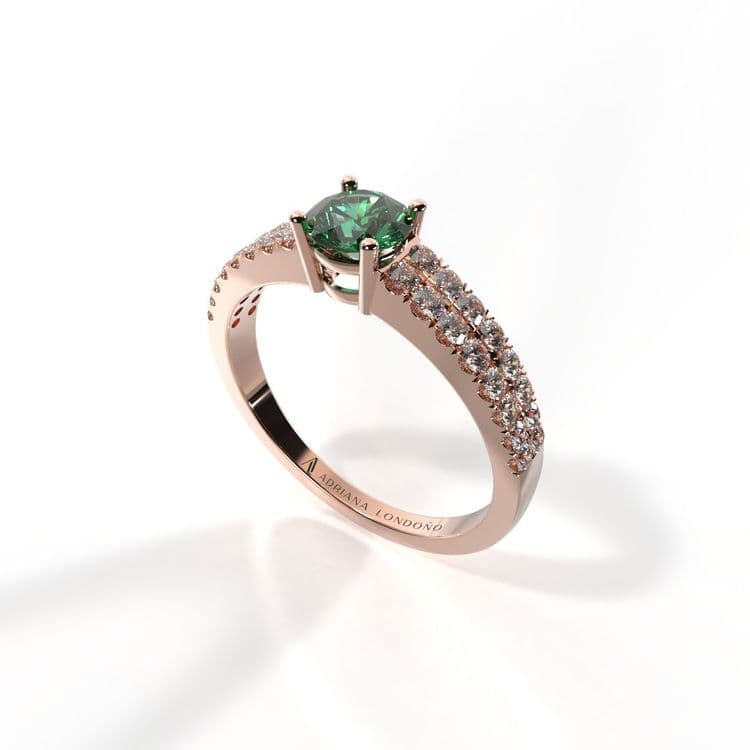 Anillo bahamas 0,30 cts al frances