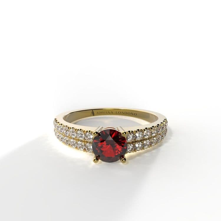 Anillo bahamas 0,30 cts al frances