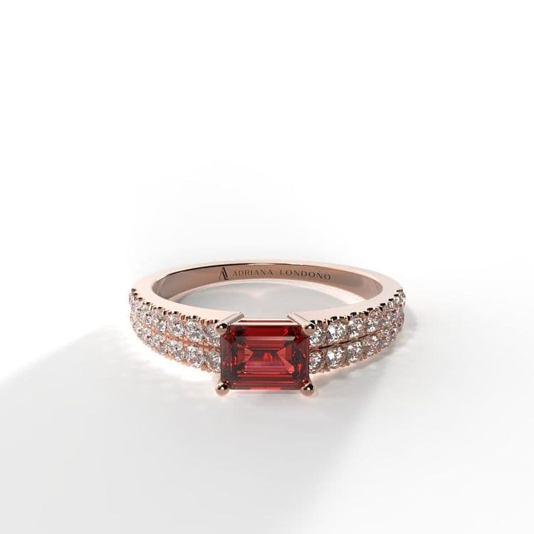Anillo bahamas 0,30 cts al frances