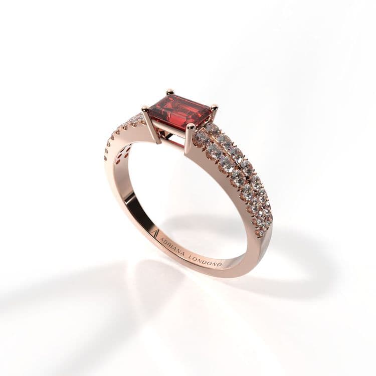 Anillo bahamas 0,30 cts al frances