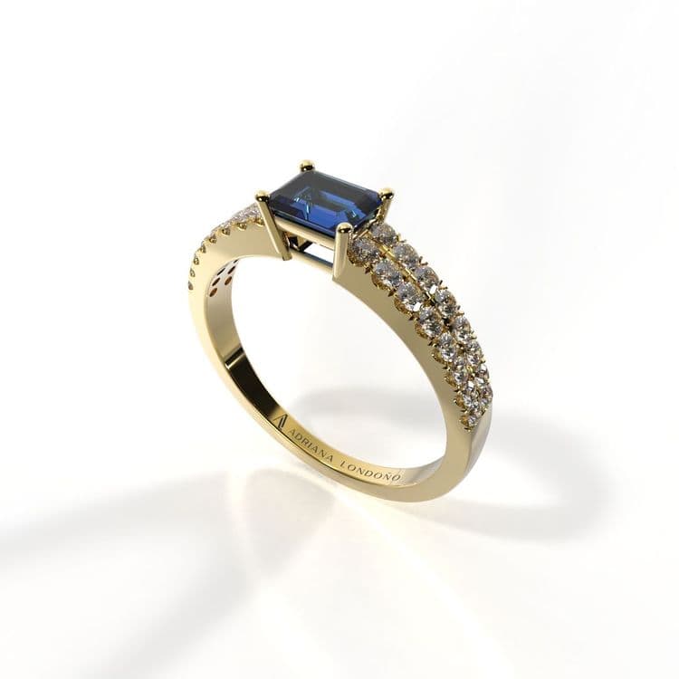 Anillo bahamas 0,30 cts al frances
