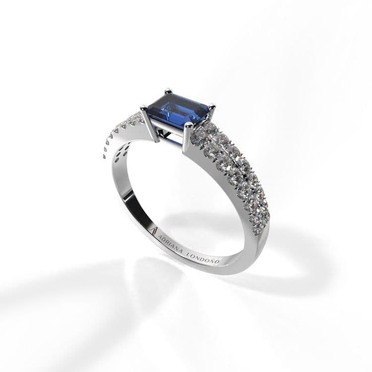 Anillo bahamas 0,30 cts al frances