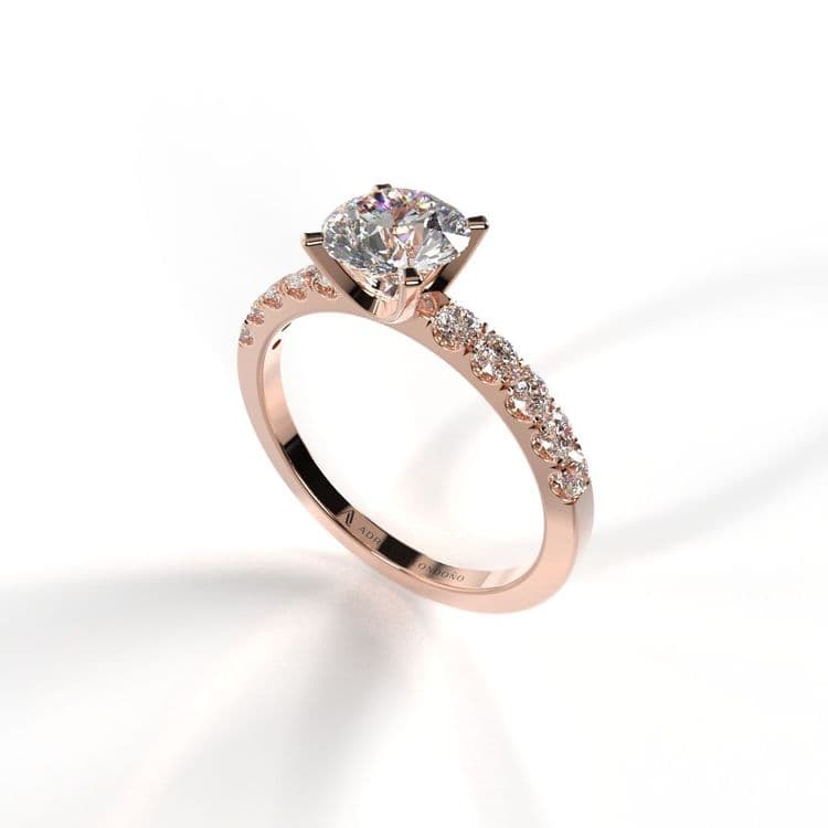 Anillo pekin 0,60 cts al frances