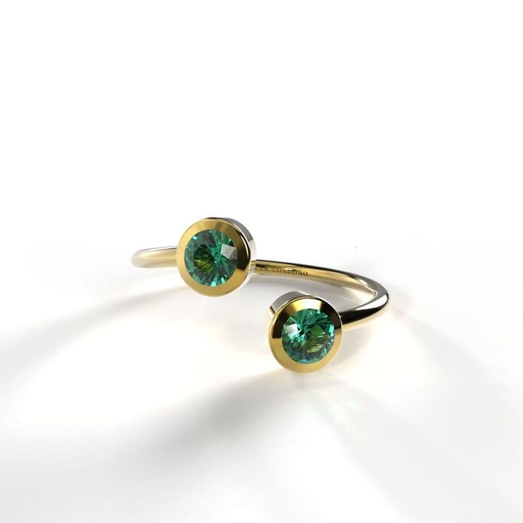 Anillo solitario boho 0,20 cts