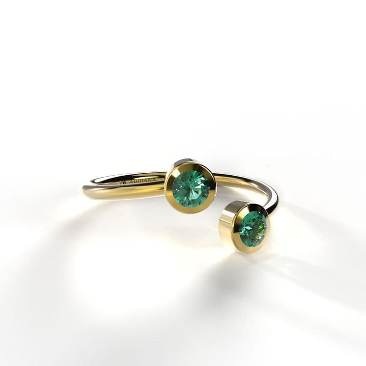 Anillo solitario boho 0,20 cts