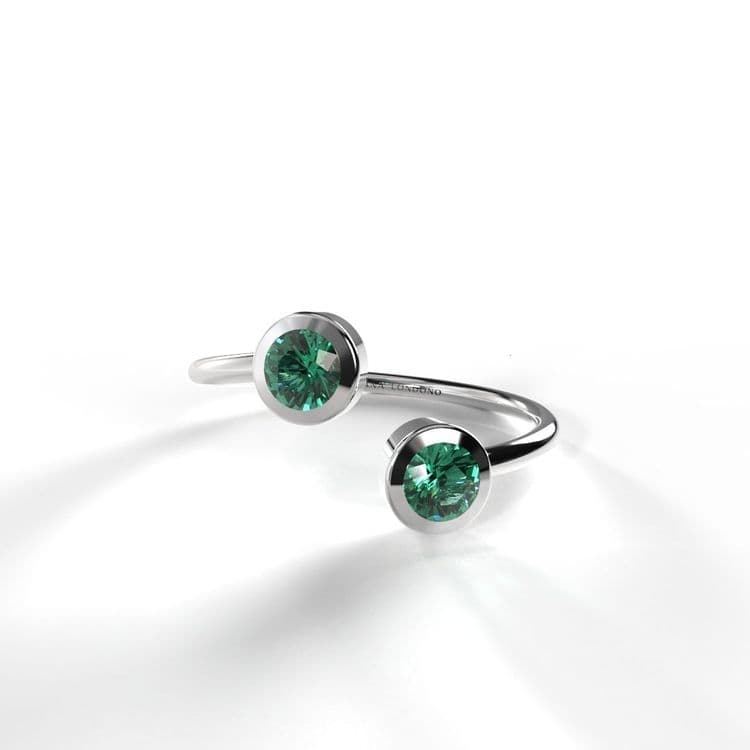 Anillo solitario boho 0,20 cts