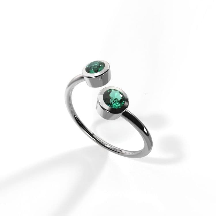 Anillo solitario boho 0,20 cts