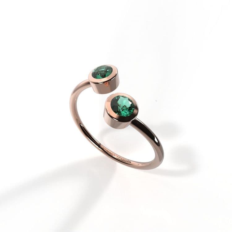 Anillo solitario boho 0,20 cts