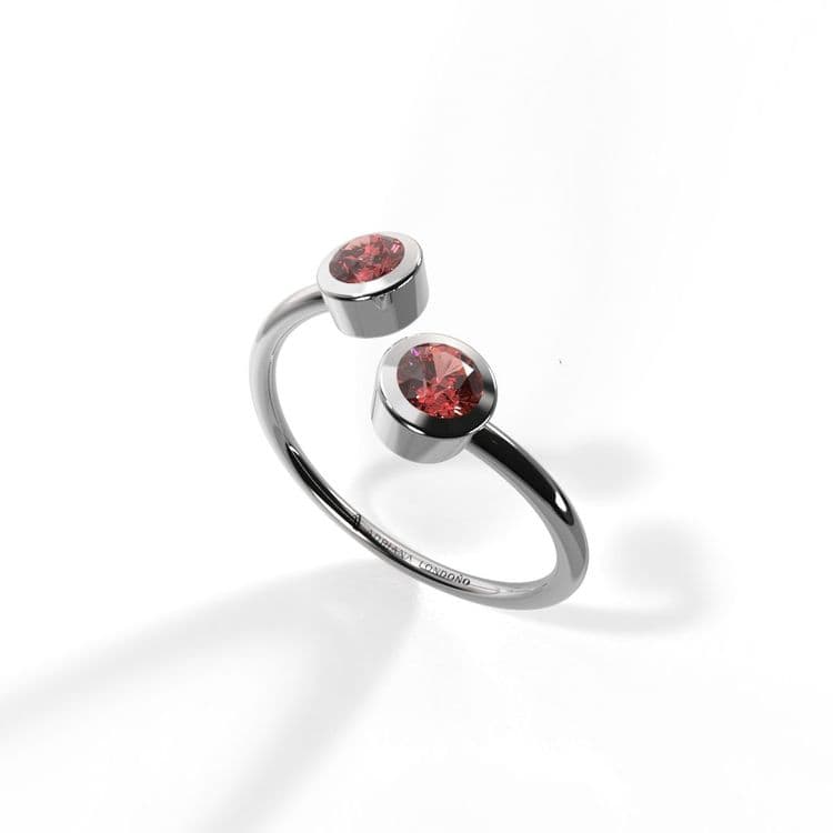 Anillo solitario boho 0,20 cts