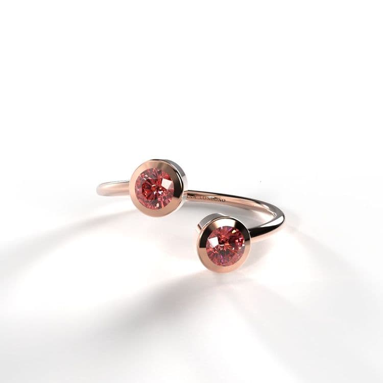 Anillo solitario boho 0,20 cts