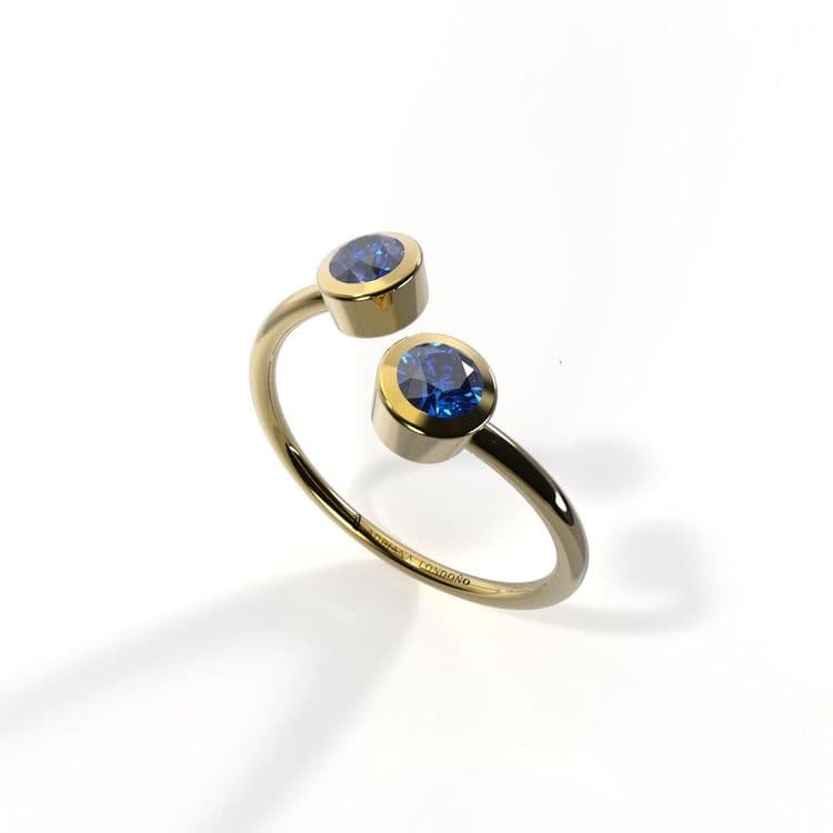 Anillo solitario boho 0,20 cts