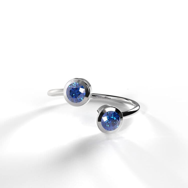 Anillo solitario boho 0,20 cts