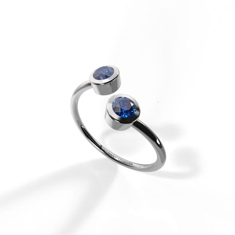 Anillo solitario boho 0,20 cts