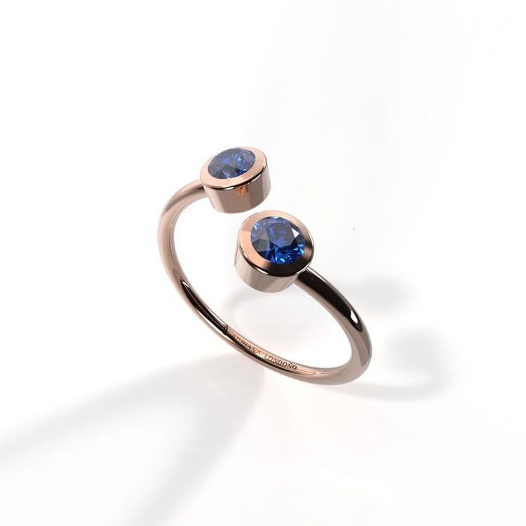 Anillo solitario boho 0,20 cts